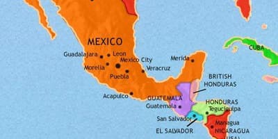 Mexikó-amerikában térkép