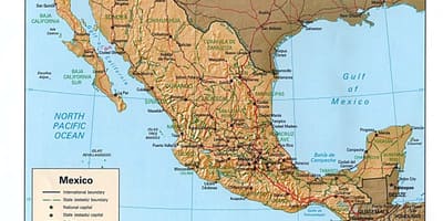 Mexikó eredeti térkép