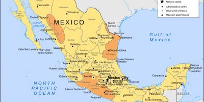 Időjárás Mexikó térkép