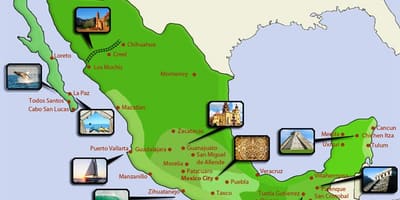 Turista térkép Mexikó
