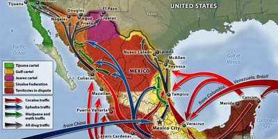 Mexikói drogháború térkép