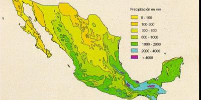 Időjárás, térkép Mexikó
