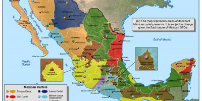 Mexikói kartell térkép