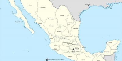 Államok, Mexikó térkép