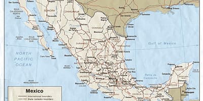 Észak-Mexikóban térkép