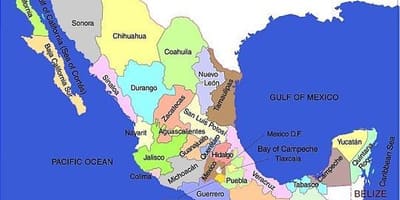 Dél-Mexikóban térkép