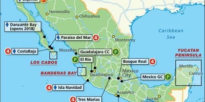 Mexikó térkép resorts